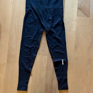 Gymshark Black ribbed high rise leggings